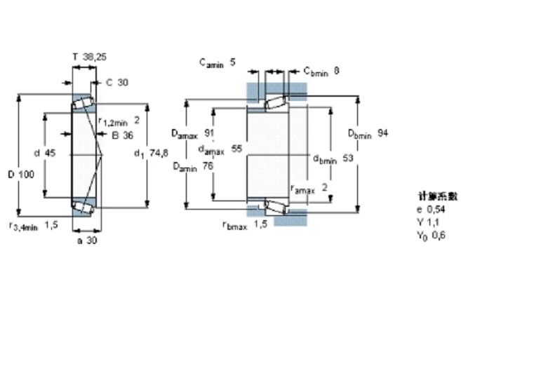 SKF 32309BJ2/QCL7C軸承