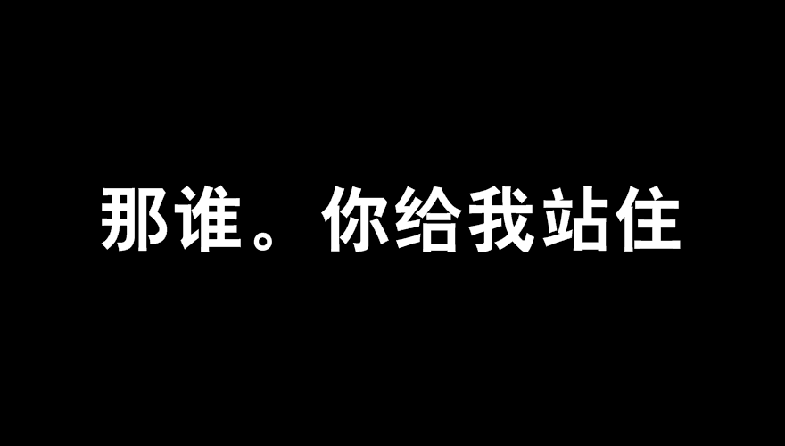 那誰。你給我站住