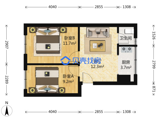 自治街18號戶型圖