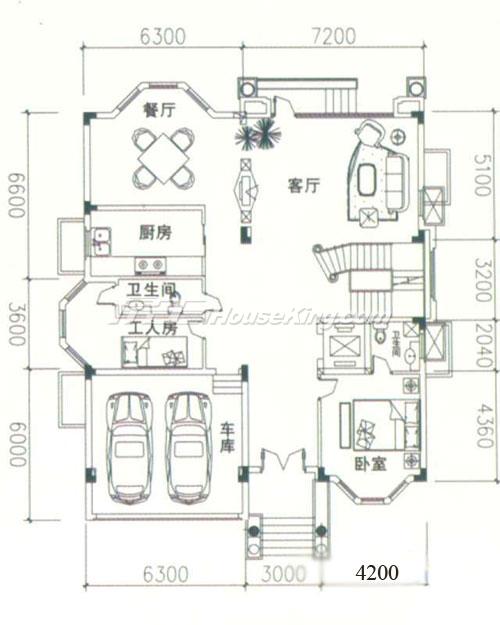 御富別墅戶型圖