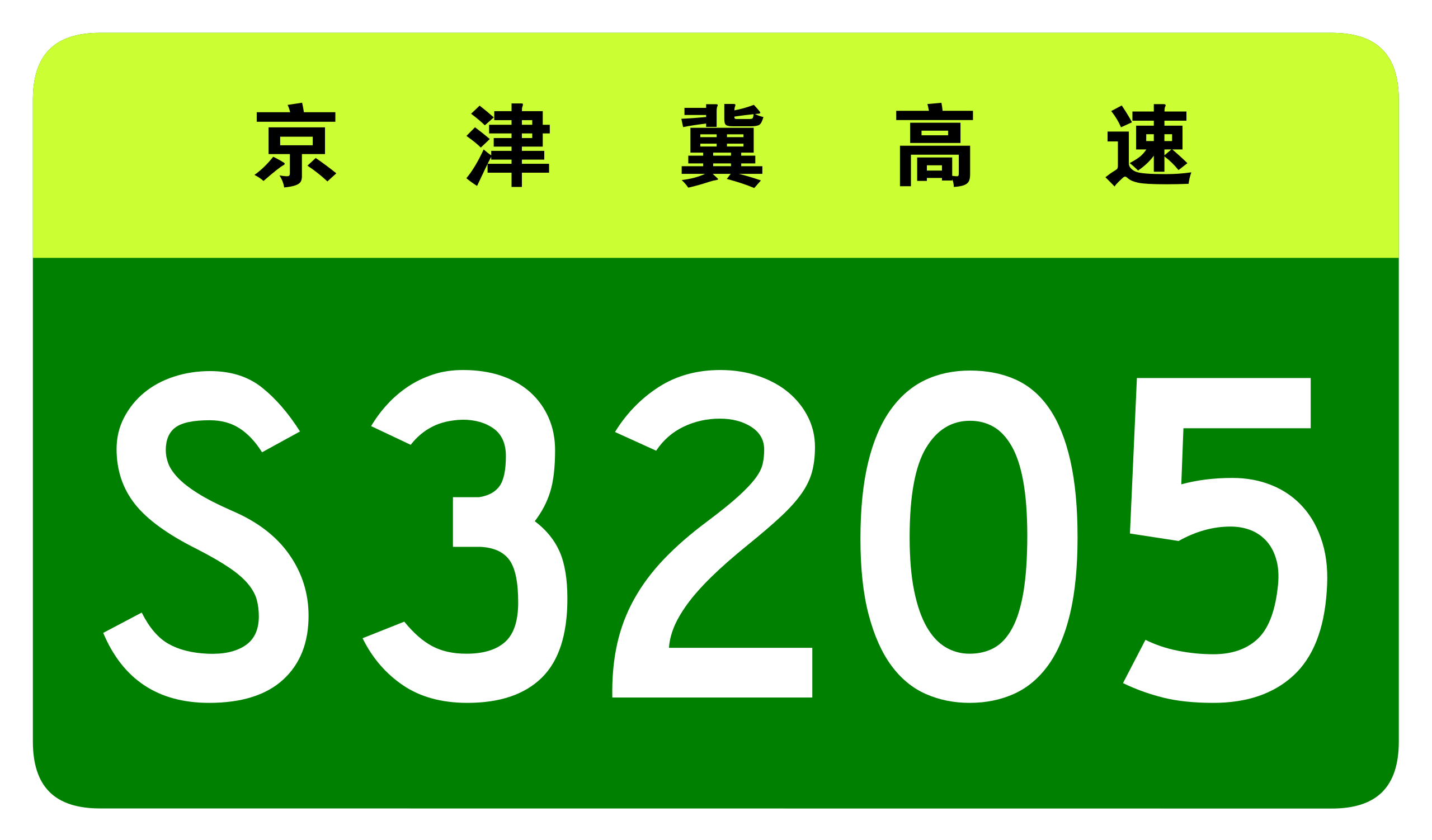 京津冀跨省市省級高速公路