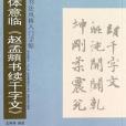 啟功體意臨。趙孟俯書續千字文