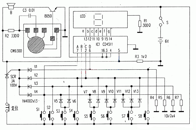 搶答器電路圖設計