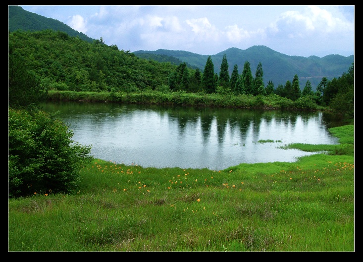 湖光山色