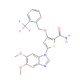 3-[2-（三氟甲基）苄氧基]-5-（5,6-二甲氧基-1H-苯並[D]咪唑-1-基）-2-噻吩甲醯胺