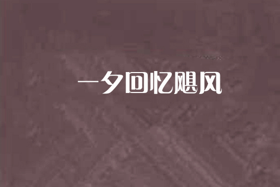 一夕回憶颶風