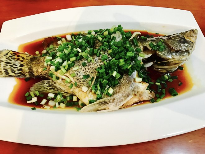 菠菜炒鱖魚