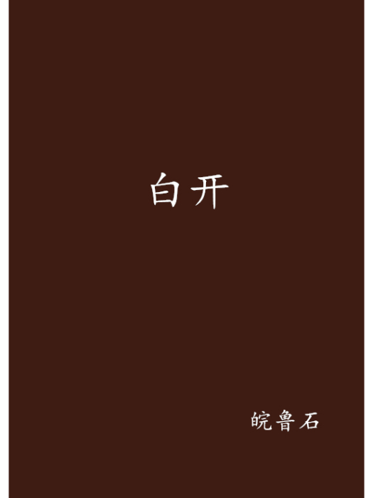 白開(皖魯石創作的網路小說)