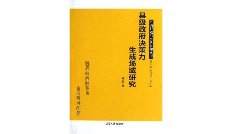 縣級政府決策力生成場域研究/公共行政與公共管理叢書