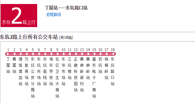 東坑公交2路