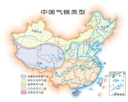 中國氣候類型