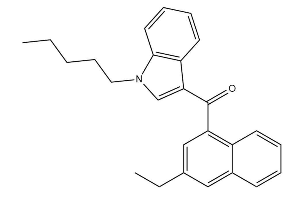 1-戊基-3-（4-乙基-1-萘甲醯基）吲哚