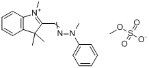 1,3,3-三甲基-2-[（甲基苯基亞肼基）甲基]-3H-吲哚翁硫酸甲酯鹽