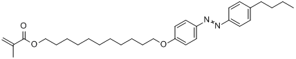 11-[4-（4-丁基苯偶氮）苯氧基]十一烷基甲基丙烯酸酯