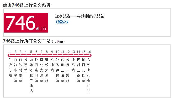 佛山公交746路