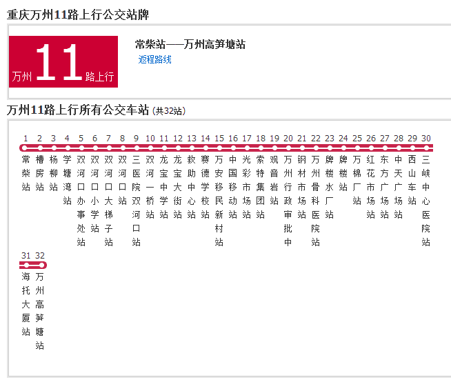 萬州公交11路