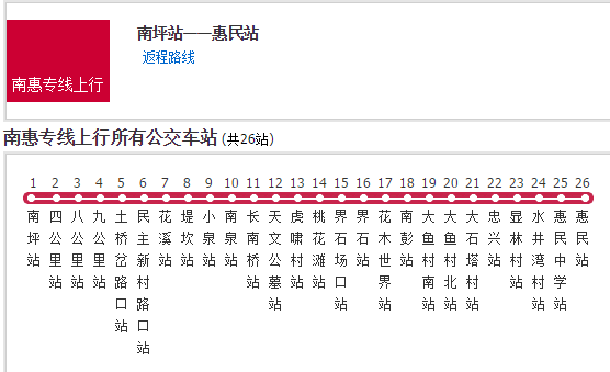 江津公交南惠專線