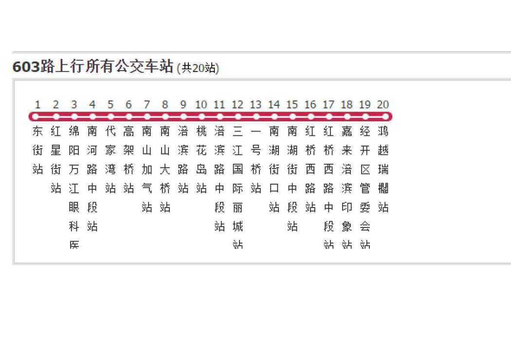 綿陽公交603路