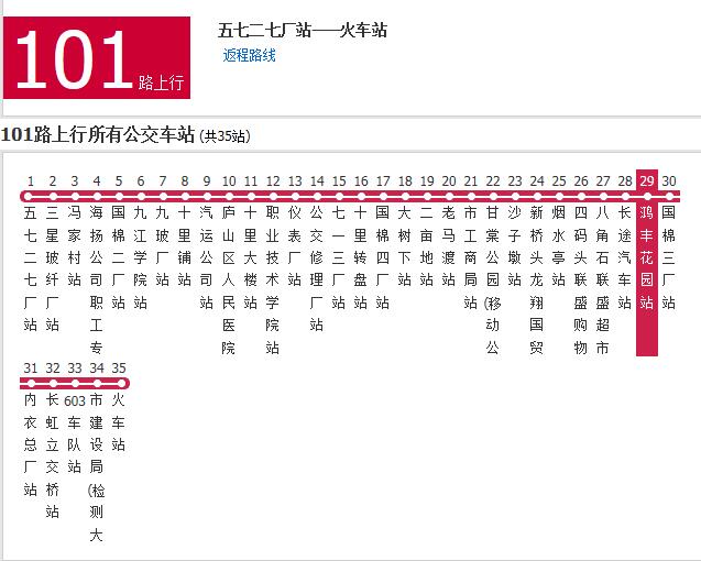 九江公交101路