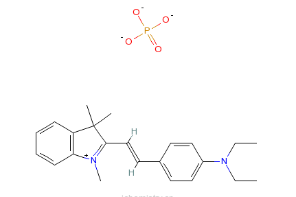 2-[2-[4-（二乙基氨基）苯基]乙烯基]-1,3,3-三甲基-3H-吲哚翁磷酸鹽