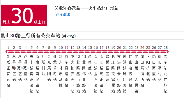 蘇州公交崑山30路