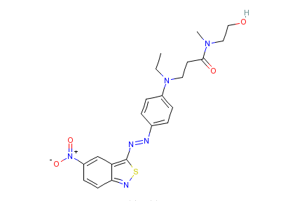 3-[乙基[4-[（5-硝基-2,1-苯並異噻唑-3-基）偶氮]苯基]氨基]-N-（羥乙基）-N-甲基丙醯胺