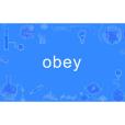 obey(英語單詞)
