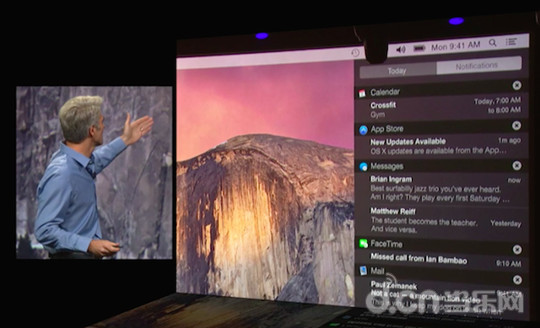 OS X Yosemite 通知中心
