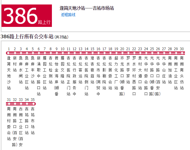 佛山公交386路