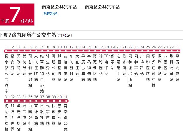 平度公交7路