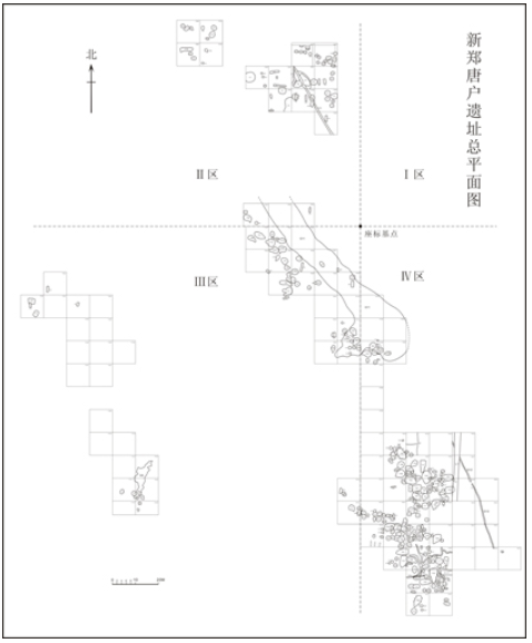 唐戶遺址發掘區域平面圖