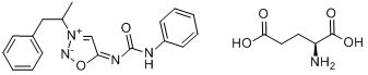 3-（1-甲基-2-苯基乙基）-5-[[（苯基氨基）甲醯]氨基]-1,2,3-惡二唑L-谷氨酸