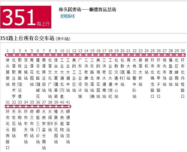 佛山公交351路