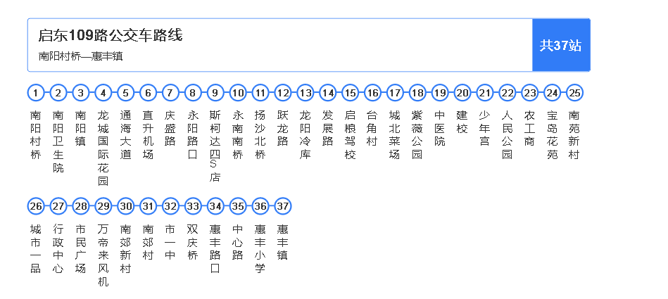 啟東公交109路