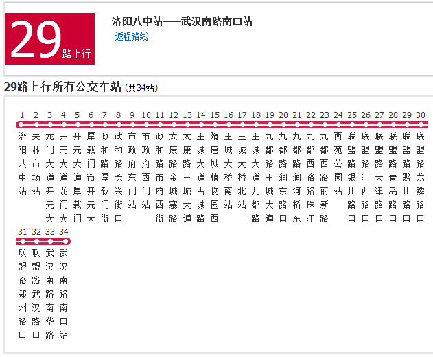 洛陽公交29路