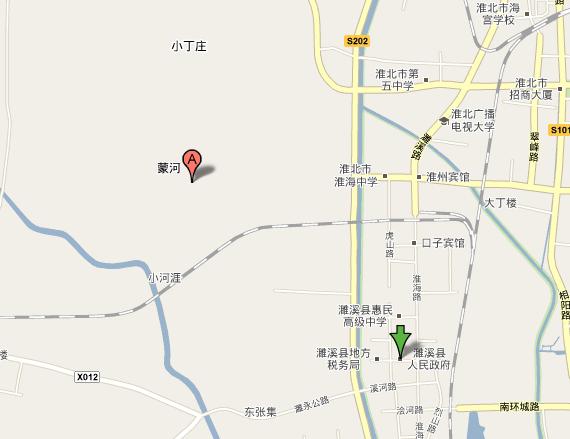 濉溪縣蒙村區域地圖