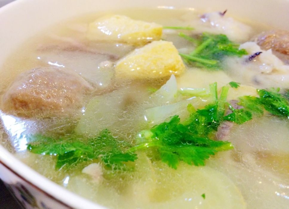 冬瓜丸子豆泡湯