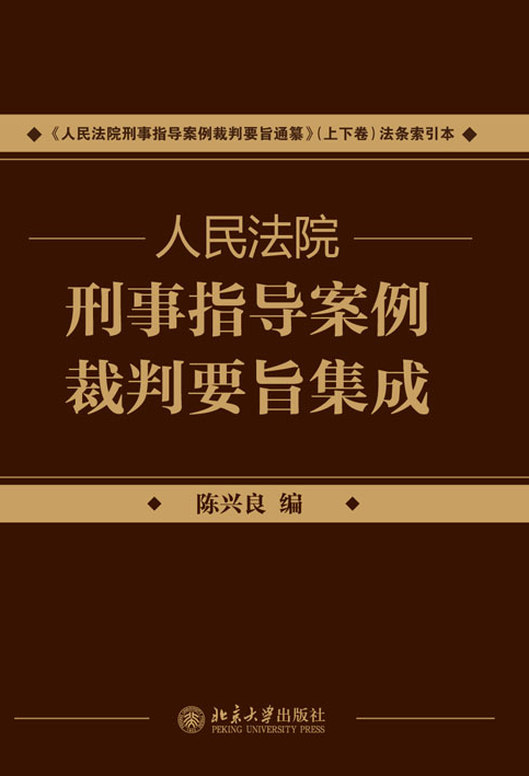 人民法院刑事指導案例裁判要旨集成