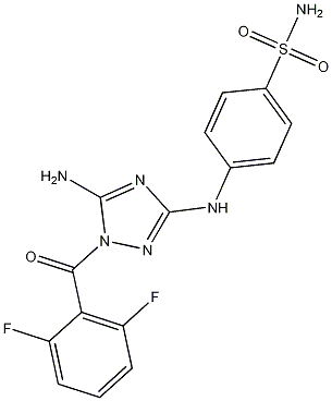 4-[[5-氨基-1-（2,6-二氟苯甲醯基）-1H-1,2,4-三唑-3-基]氨基]苯磺醯胺