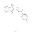 1,3,3-三甲基-2-[[甲基（4-甲基苯基）亞肼基]甲基]-3H-吲哚翁氯化物