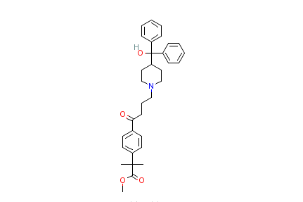 2-[4-[4-[4-（羥基二苯甲基）-1-哌啶基]-1-氧代丁基]苯基]-2,2-二甲基乙酸甲酯