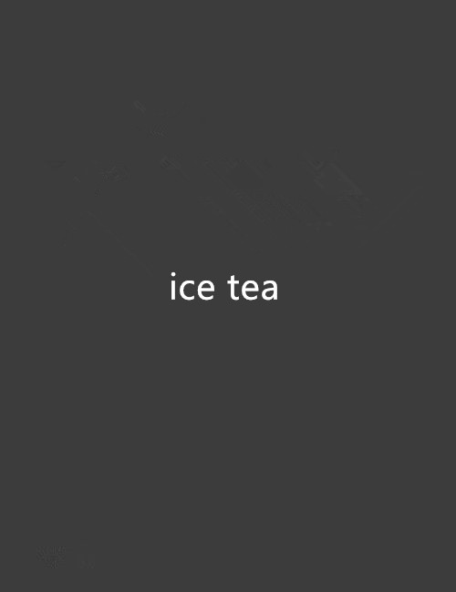 ice tea