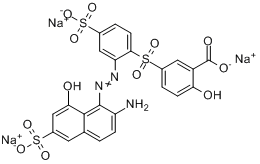 5-[[2-[（2-氨基-8-羥基-6-磺基-1-萘基）偶氮]-4-磺基苯基]磺醯基]-2-羥基-苯甲酸鈉鹽