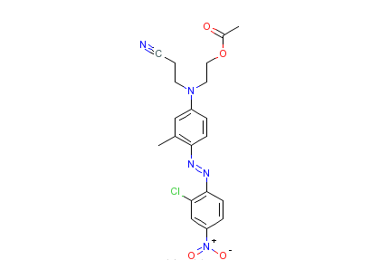 N-[（2-乙醯氧）乙基][4-[（2-氯-4-硝基苯基）偶氮]-N-甲基苯基]氨基]丙腈