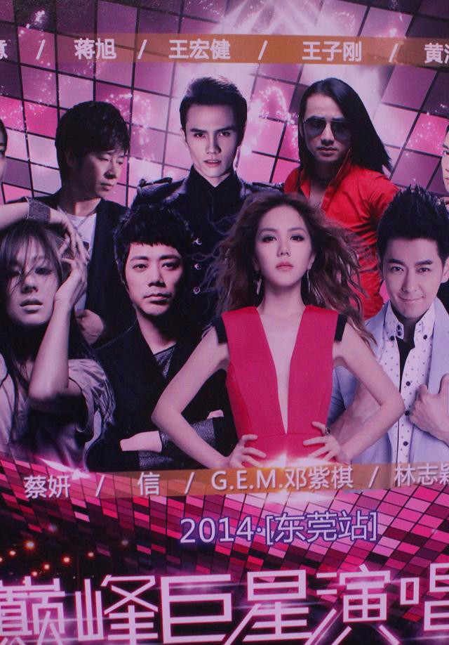 2014巔峰巨星演唱會演出明星