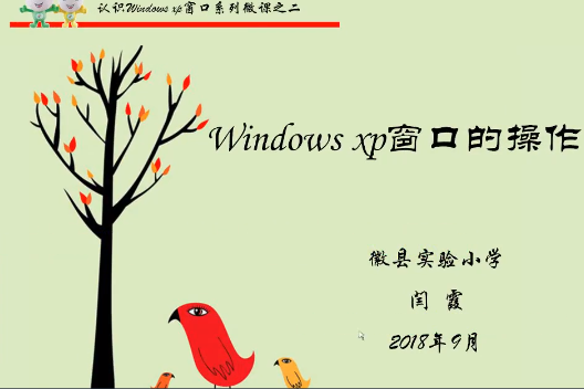 wingdows xp視窗的操作