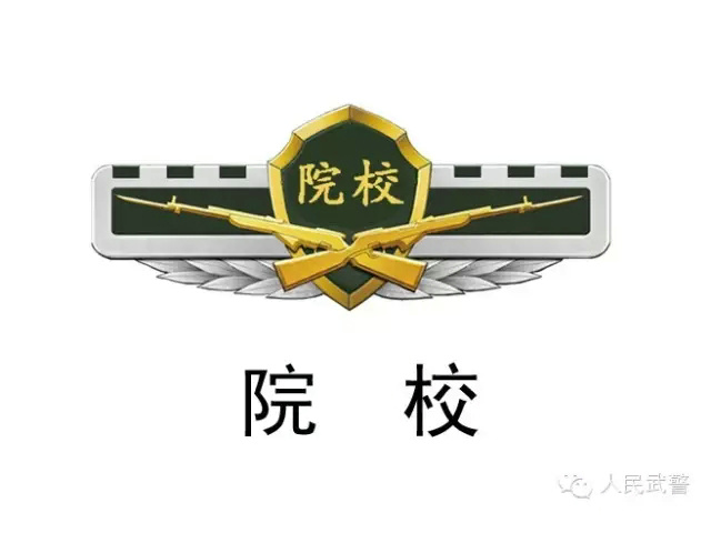 中國武警院校新徽章