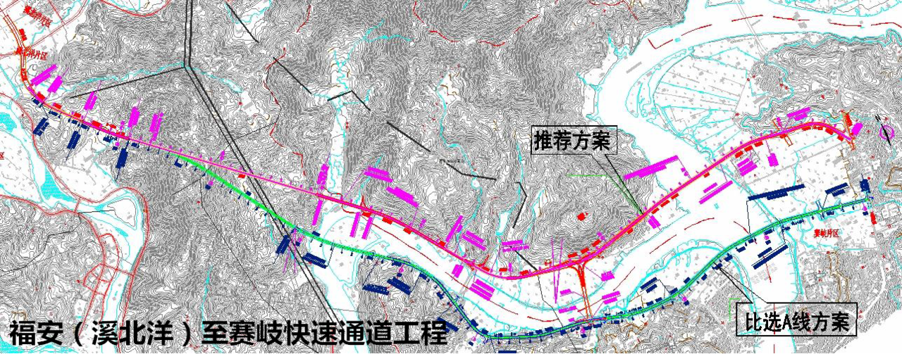 韓賽快速通道A 線、K 線方案示意圖