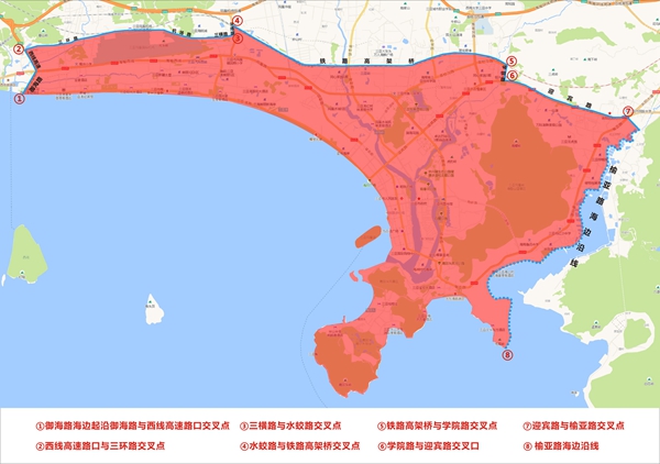 本市中心區域禁止煙花爆竹燃放