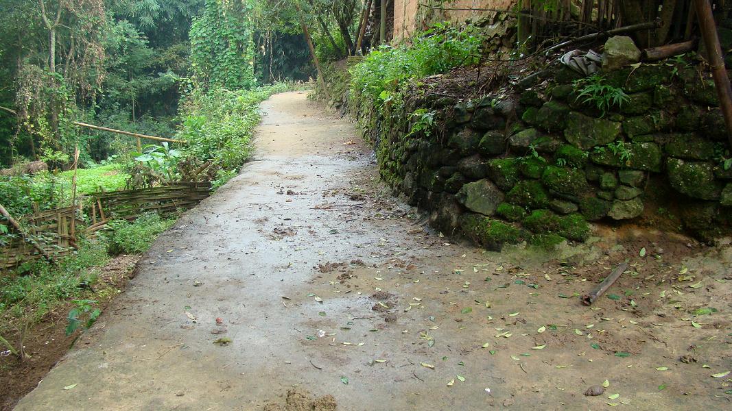 迤薩拉河村村內道路